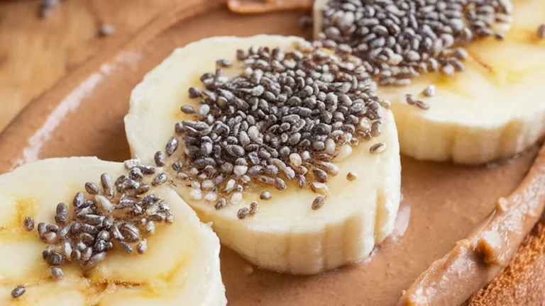 Almond Butter and Chia Banana Toast - Featured