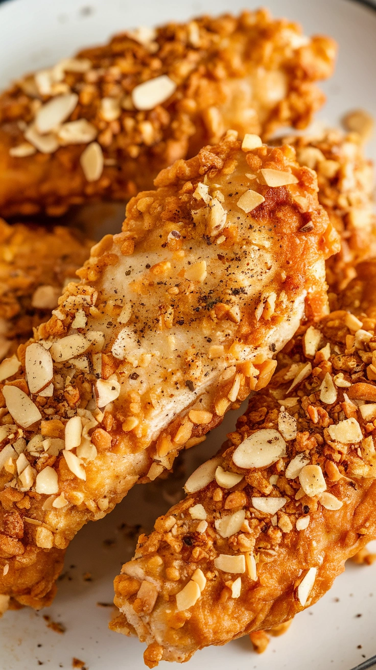 Almond Crusted Air Fryer Chicken Tenders