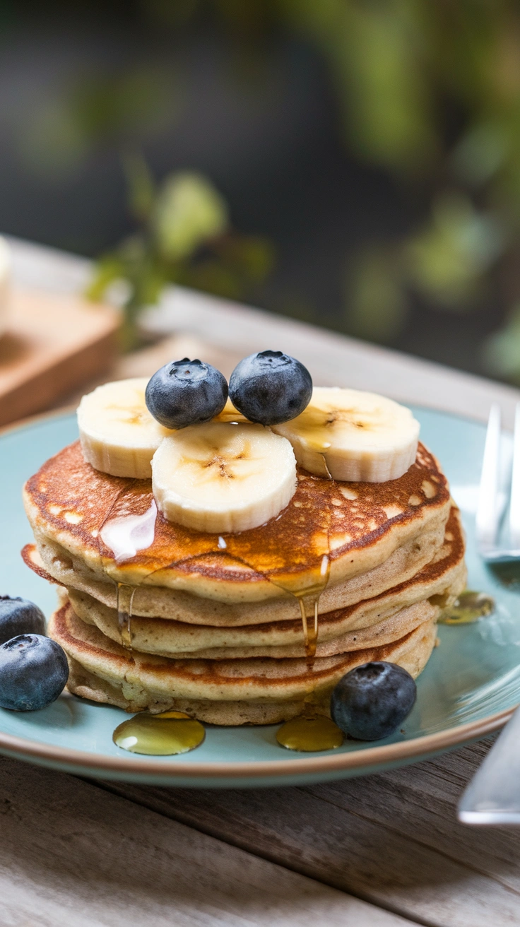 Almond Flour Banana Pancakes