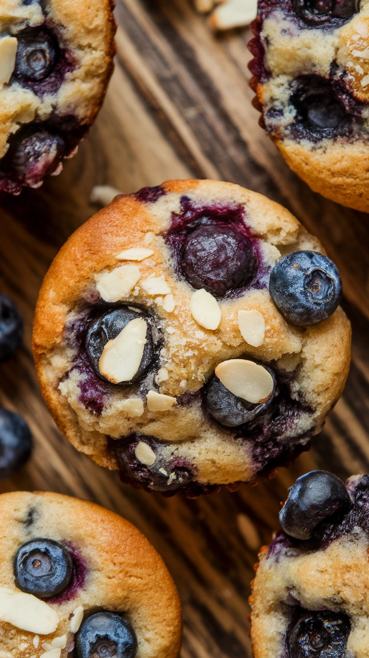 Almond Flour Blueberry Muffins