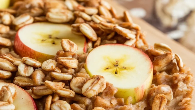 Apple Cinnamon Banana Oat Bake - Featured