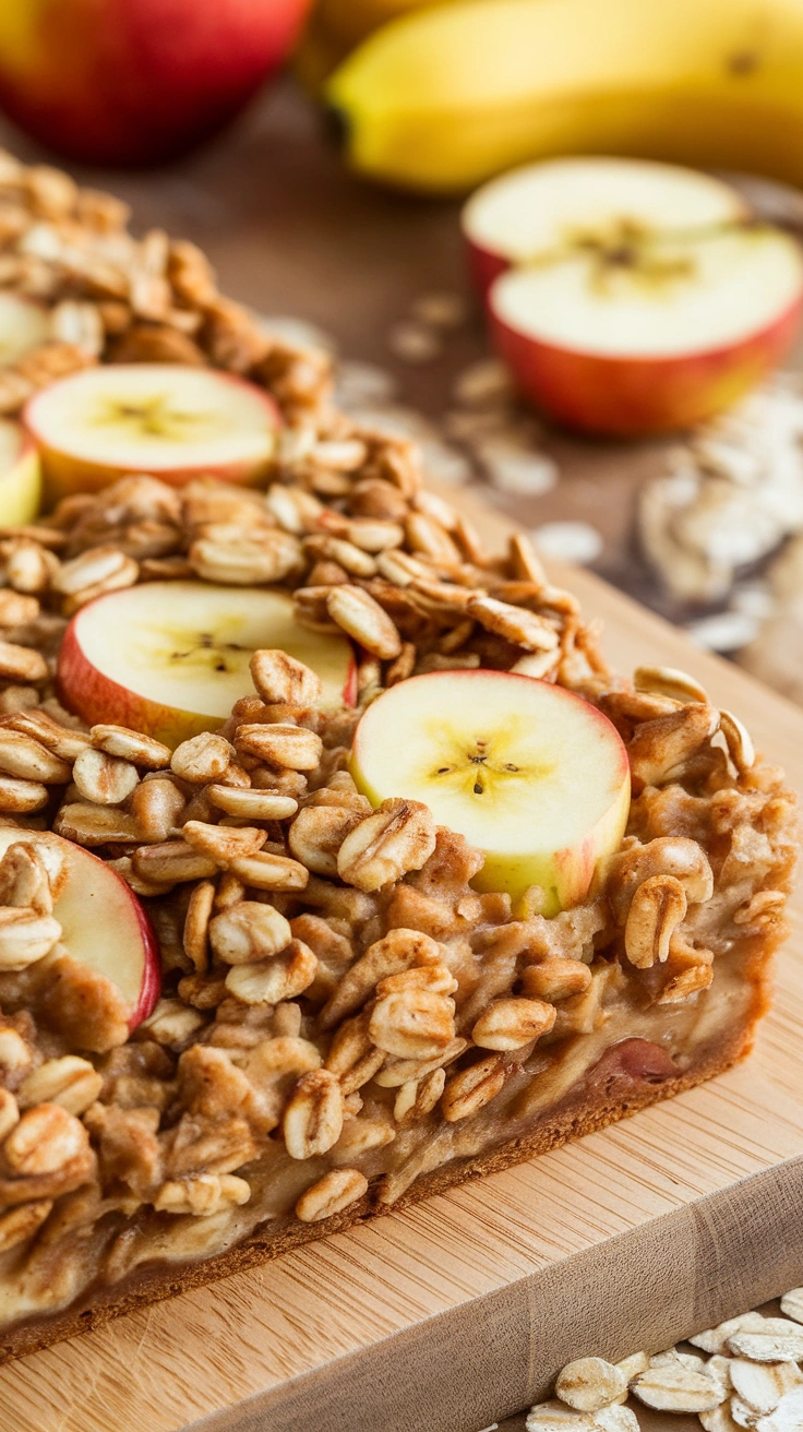 Apple Cinnamon Banana Oat Bake