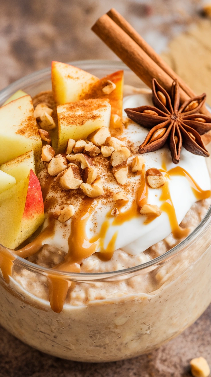 Apple Pie Overnight Oats