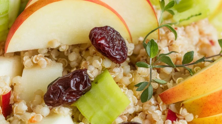 Apple Quinoa Salad with Dried Cranberries - Featured