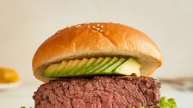 Avocado Beef Burgers - Featured