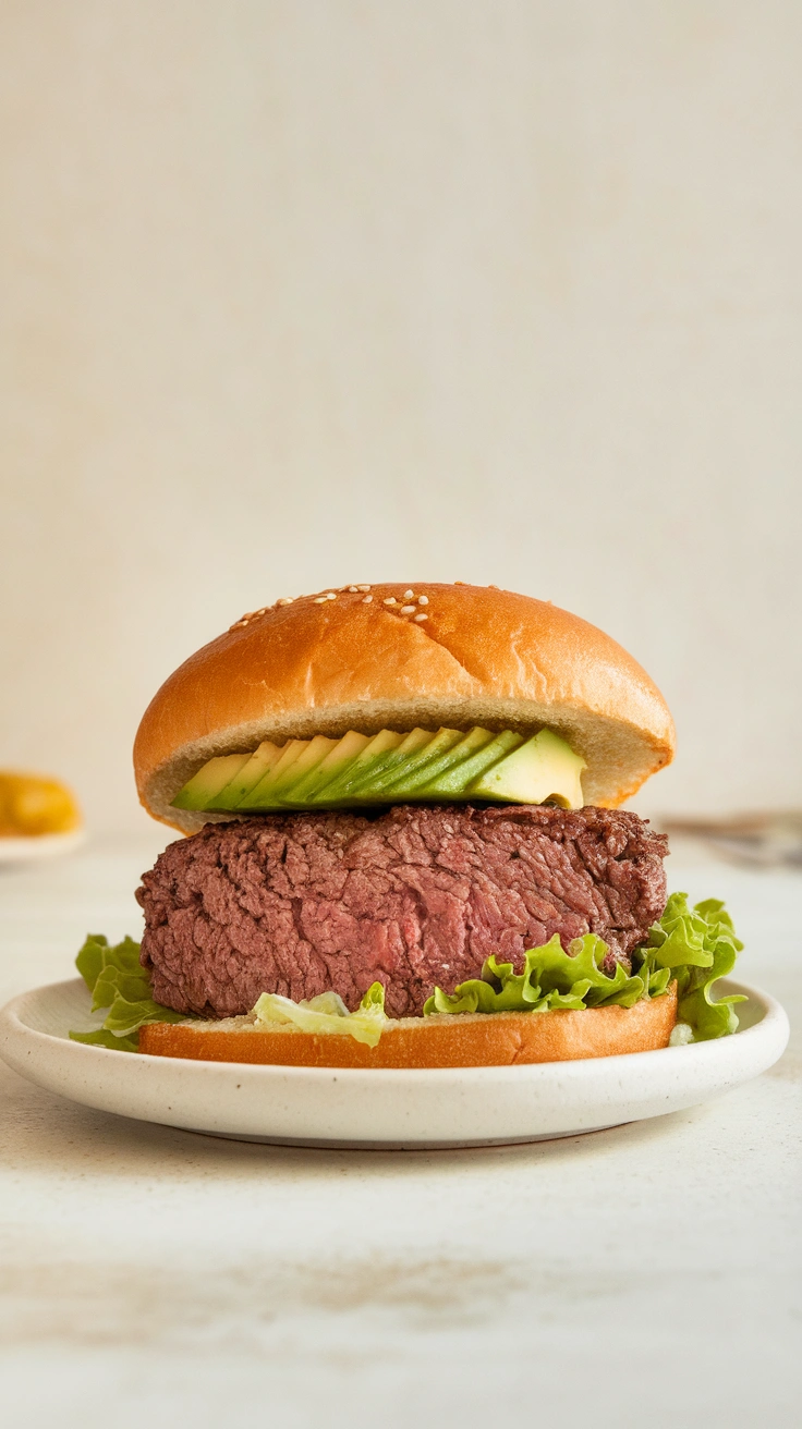 Avocado Beef Burgers