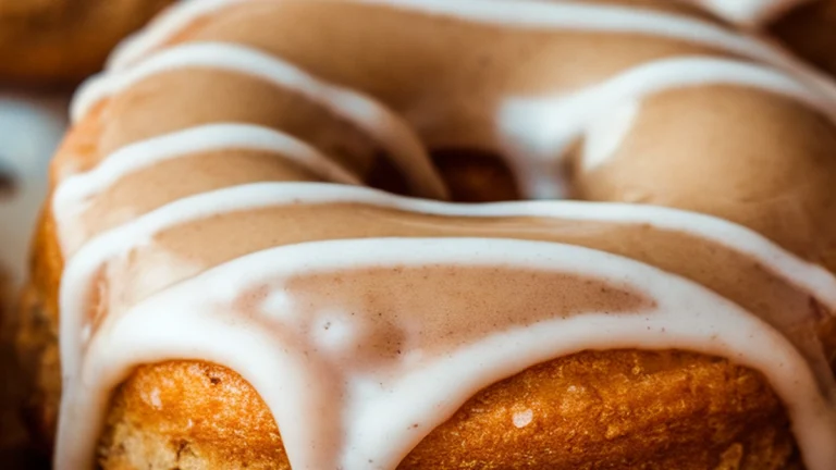 Baked Banana Oat Donuts with Maple Glaze - Featured