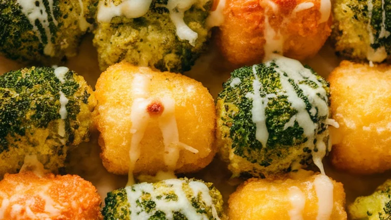 Baked Cheesy Broccoli Tots - Featured