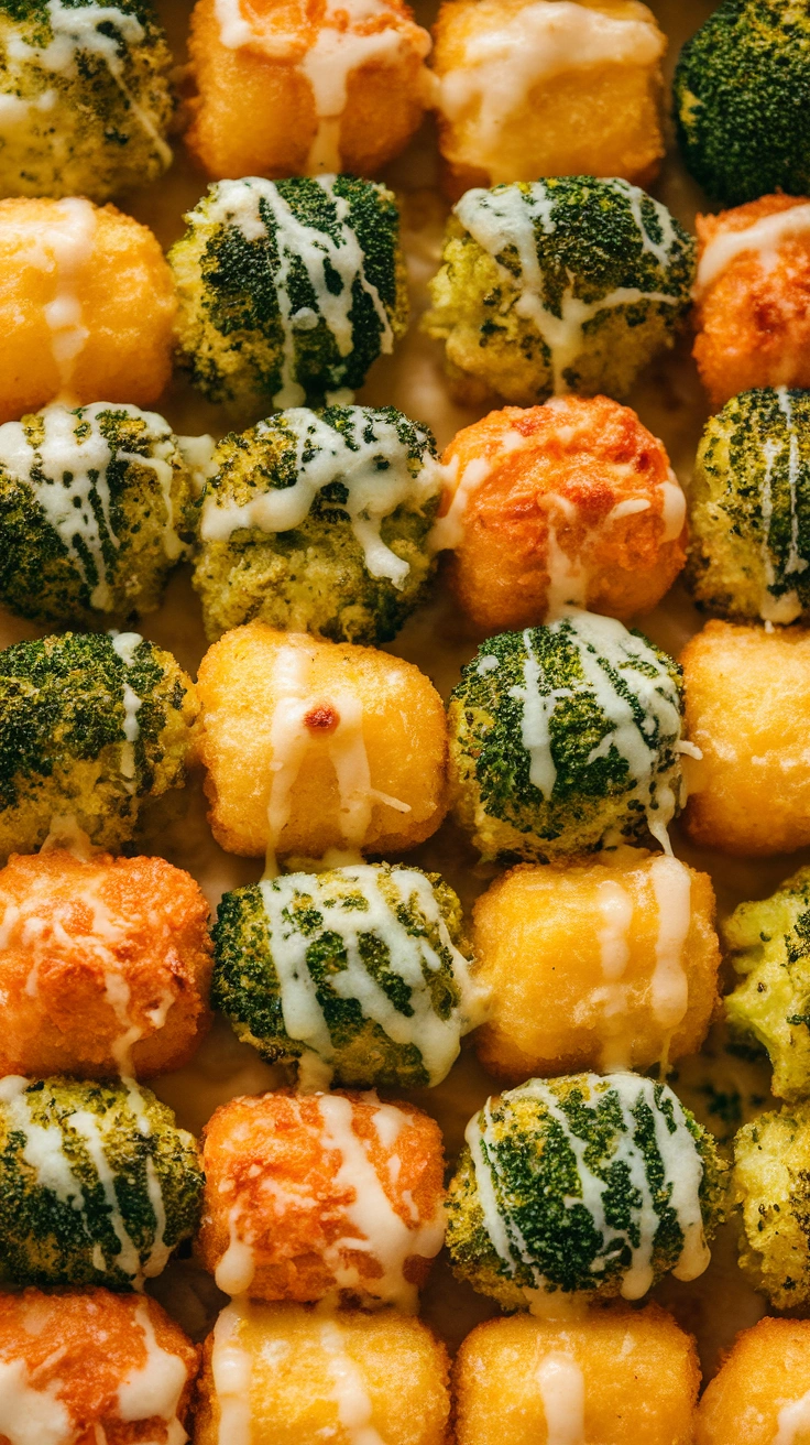 Baked Cheesy Broccoli Tots