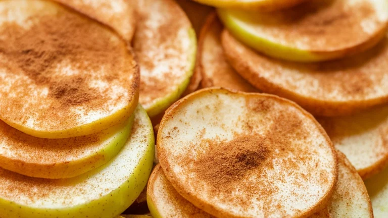 Baked Cinnamon Apple Chips - Featured