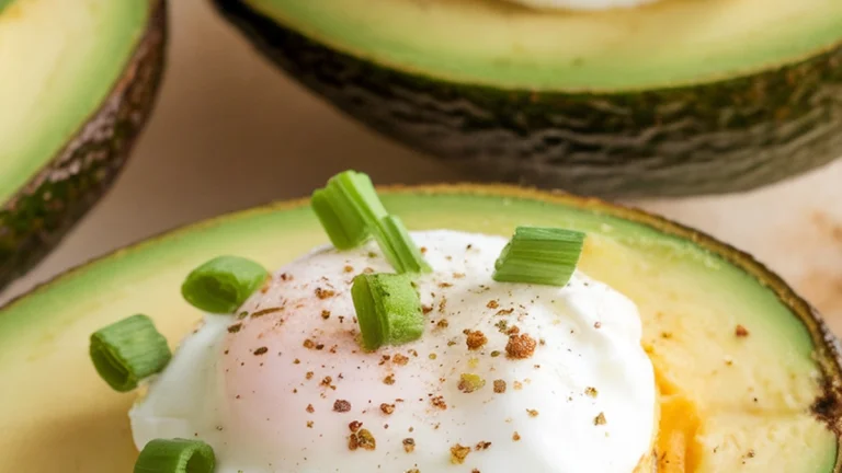 Baked Eggs in Avocado Halves - Featured