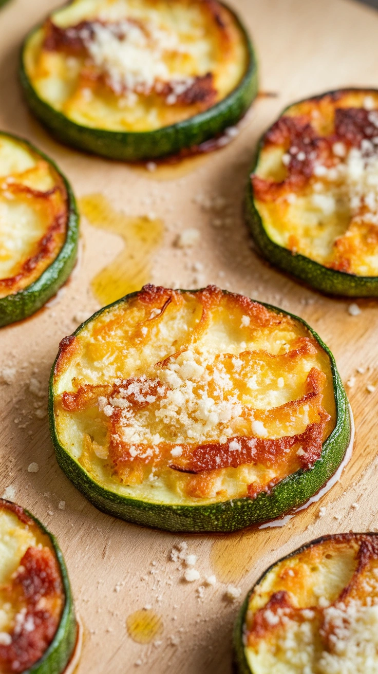 Baked Zucchini Coins with Parmesan