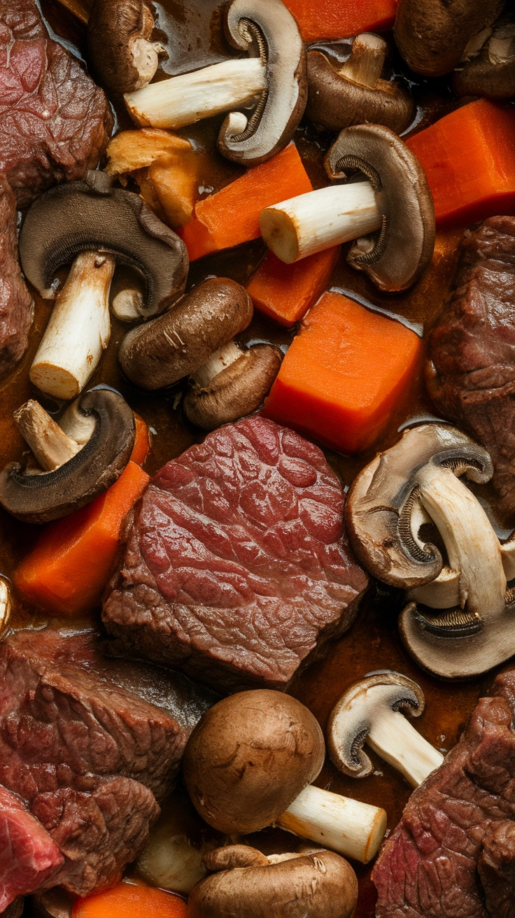 Balsamic and Mushroom Beef Stew
