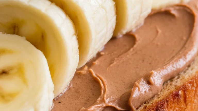 Banana and Almond Butter Toast - Featured