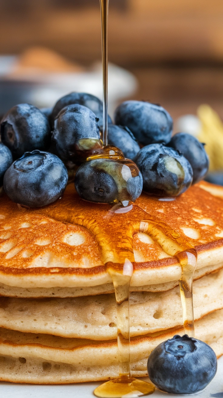 Banana Oat Blender Pancakes