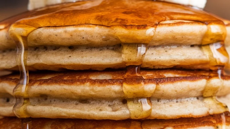 Banana Oat Protein Pancakes - Featured