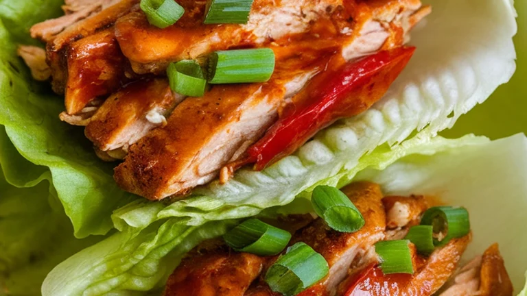 BBQ Chicken Lettuce Wraps - Featured