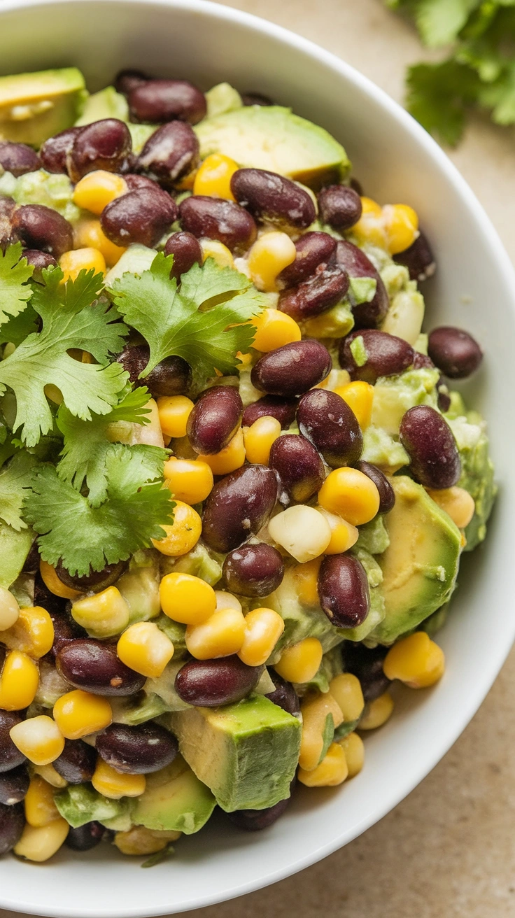 Black Bean and Corn Avocado Salad