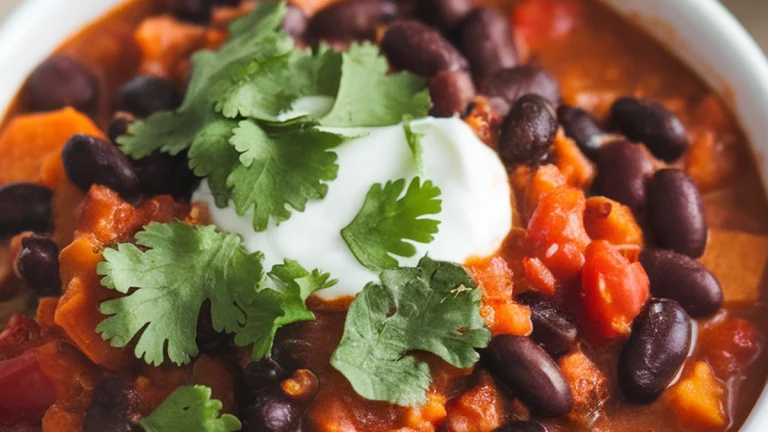 Black Bean and Sweet Potato Stew - Featured