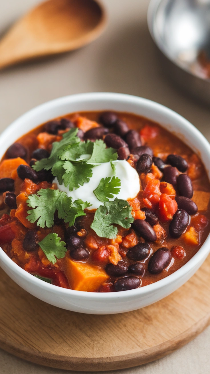 Black Bean and Sweet Potato Stew