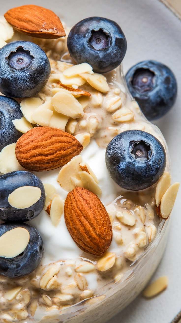 Blueberry Almond Overnight Oats