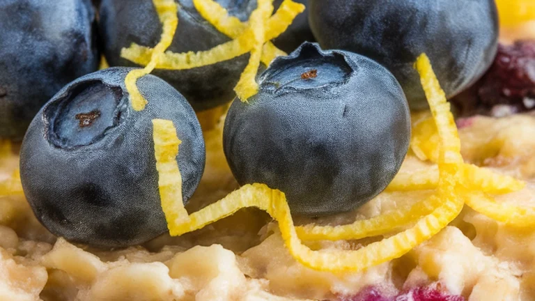 Blueberry Lemon Zest Baked Oatmeal - Featured