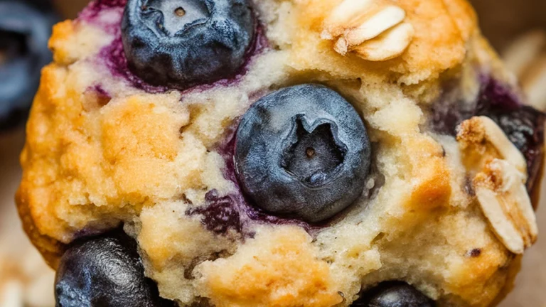 Blueberry Oat Bran Muffins - Featured