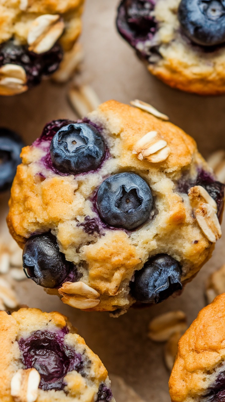 Blueberry Oat Bran Muffins