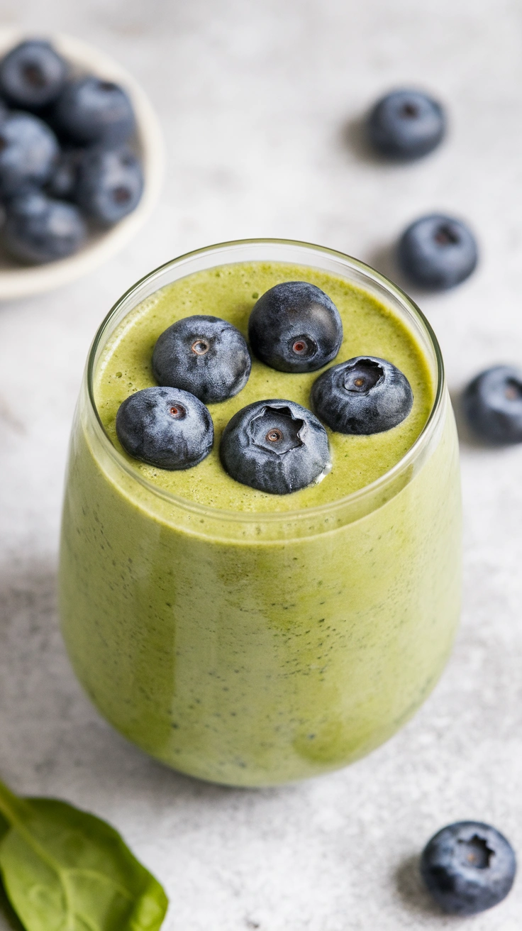 Blueberry Spinach Power Smoothie