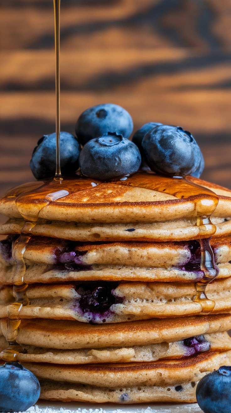 Buckwheat Blueberry Pancakes