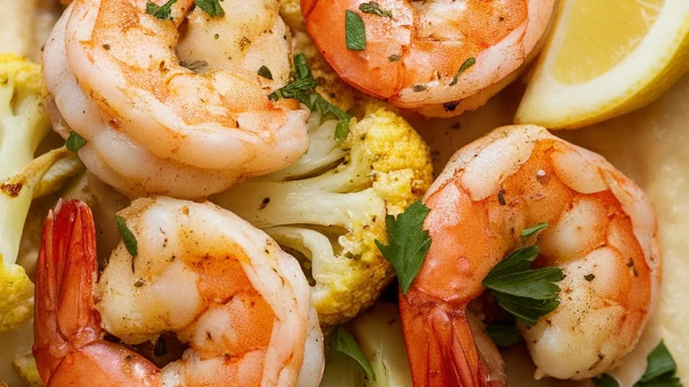 Cajun Shrimp and Cauliflower Grits Bowl - Featured