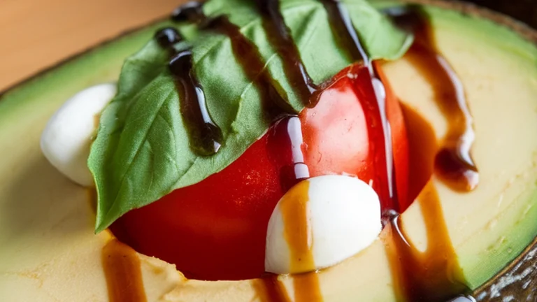 Caprese Stuffed Avocados - Featured