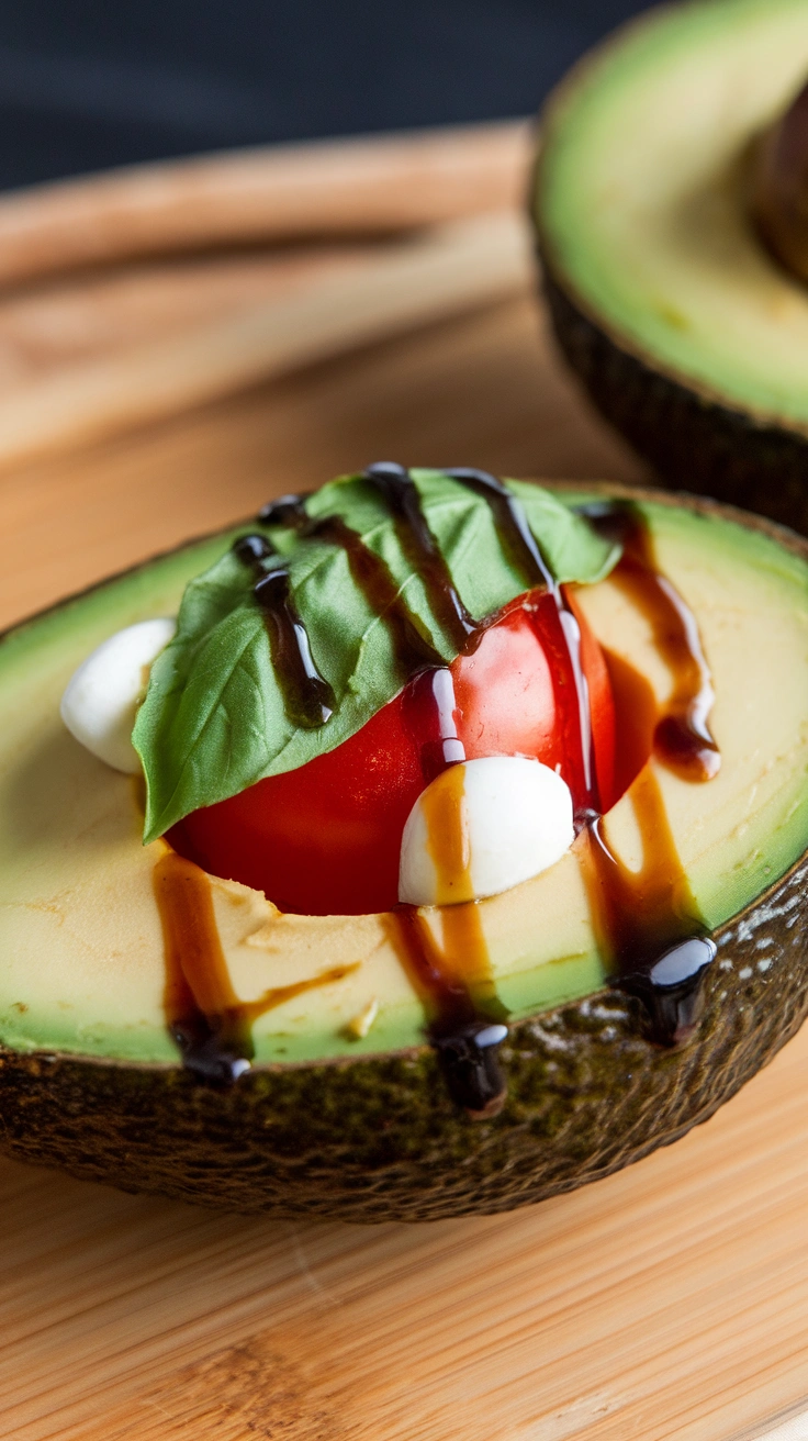 Caprese Stuffed Avocados