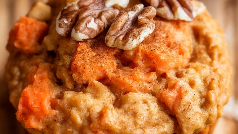 Carrot Cake Banana Oat Muffins - Featured