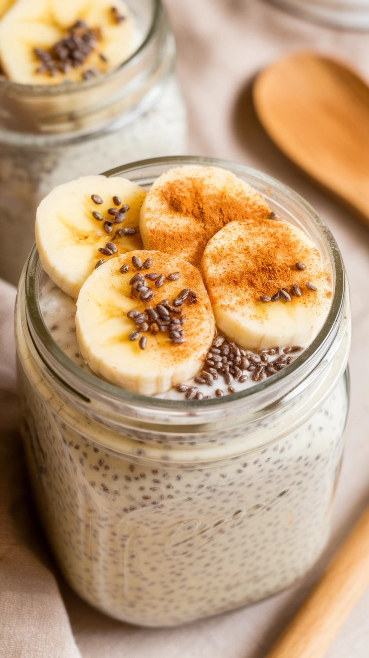 Chia Seed Banana Overnight Oats
