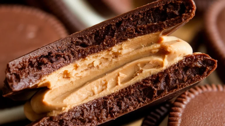 Chocolate Peanut Butter Cup Whoopie Pies - Featured