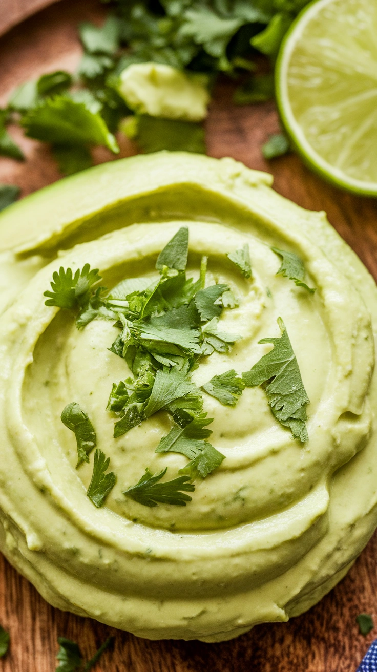 Cilantro Lime Avocado Crema