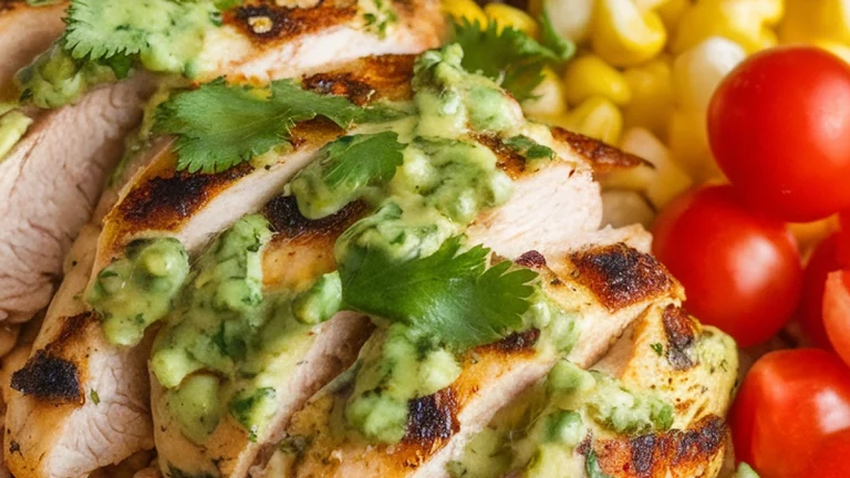 Cilantro Lime Grilled Chicken Burrito Bowl - Featured