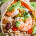 Cilantro Lime Shrimp Burritos