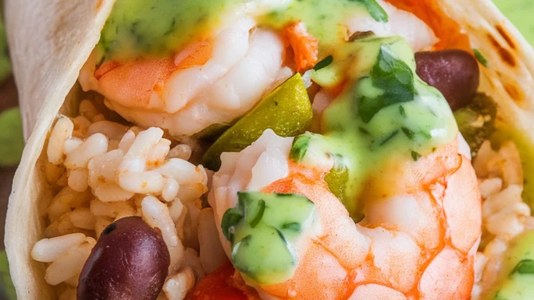 Cilantro Lime Shrimp Burritos - Featured