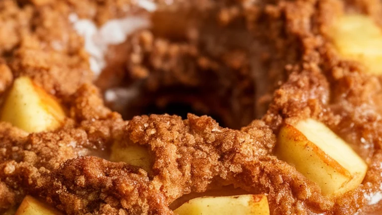 Cinnamon Apple Baked Donuts - Featured