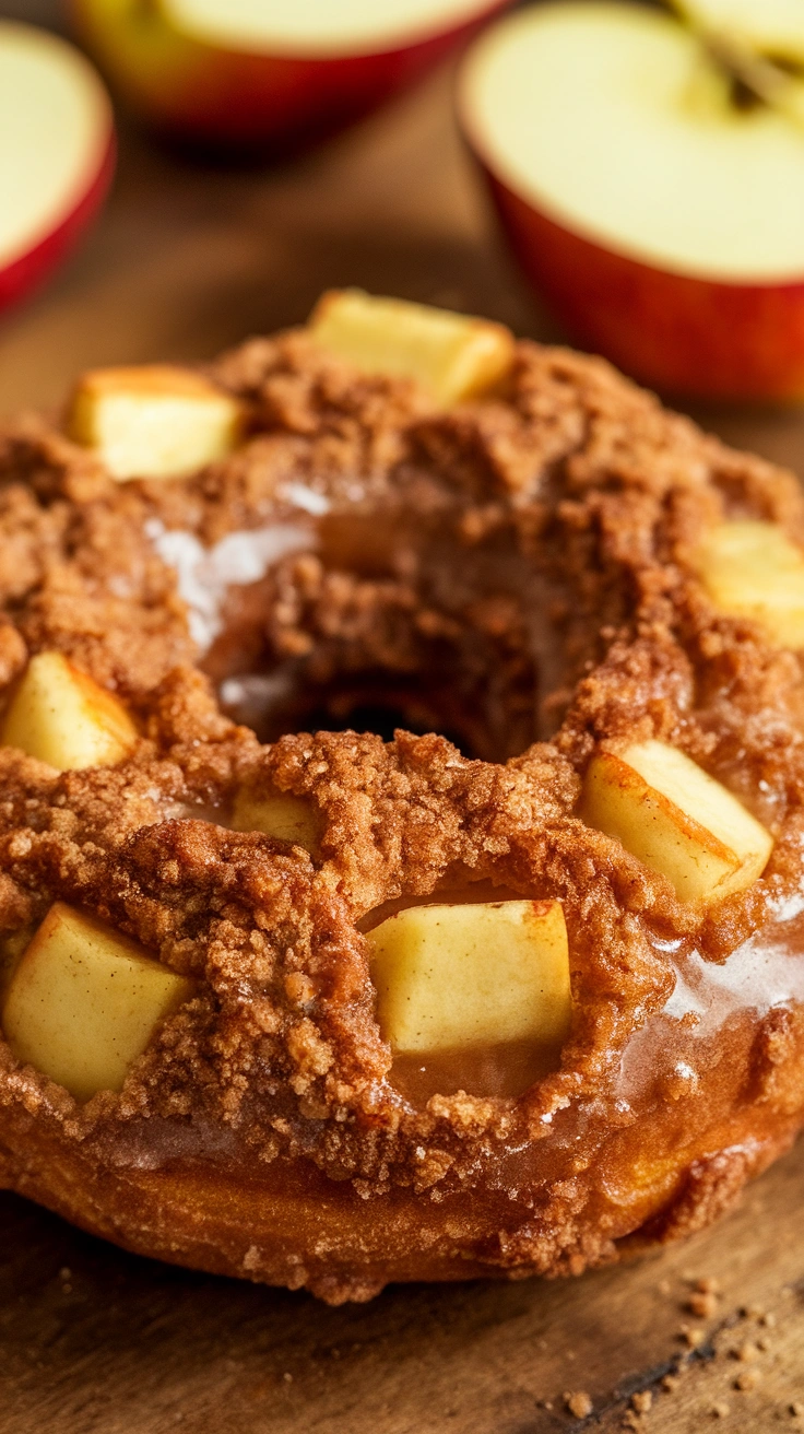 Cinnamon Apple Baked Donuts