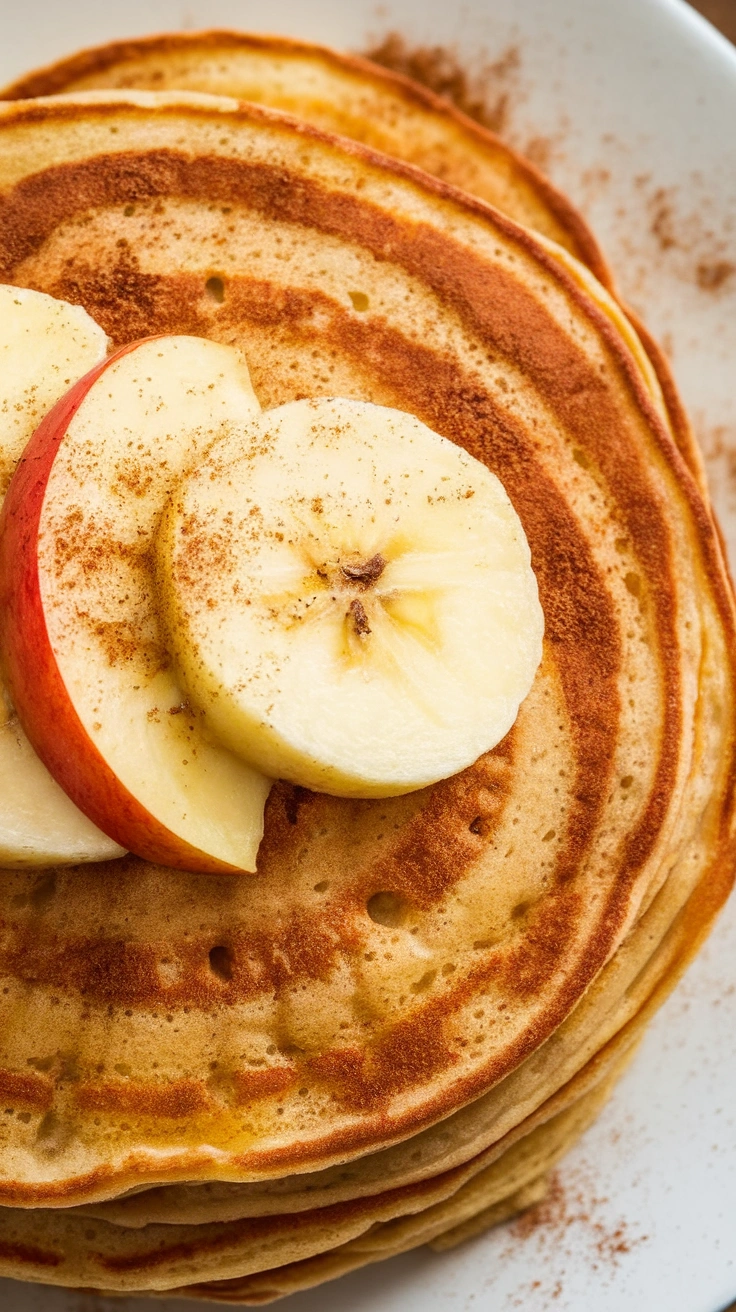 Cinnamon Apple Banana Pancakes