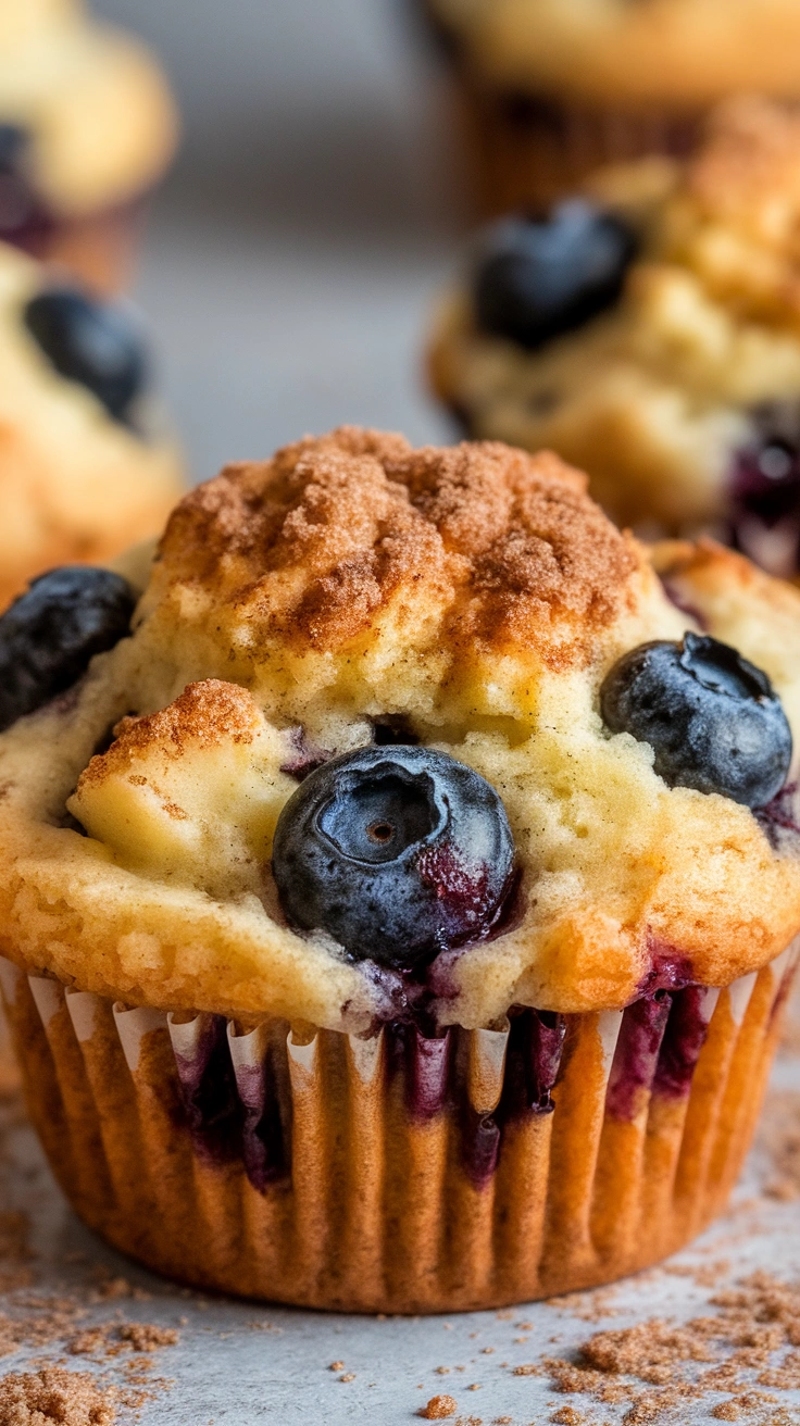Cinnamon Apple Blueberry Muffins