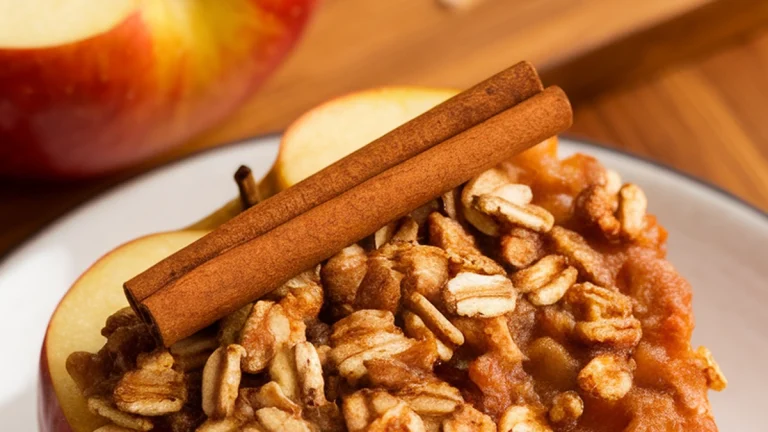 Cinnamon Oat Baked Apples - Featured
