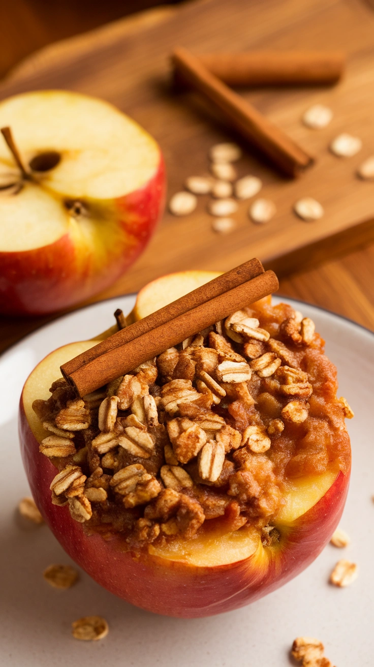 Cinnamon Oat Baked Apples