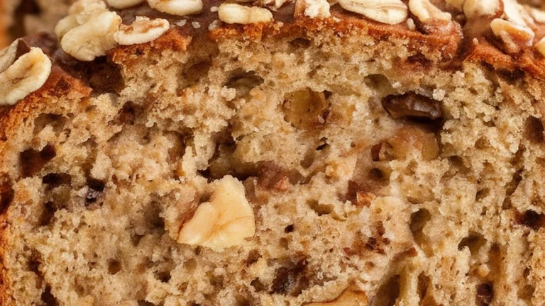 Classic Walnut Banana Oat Bread - Featured