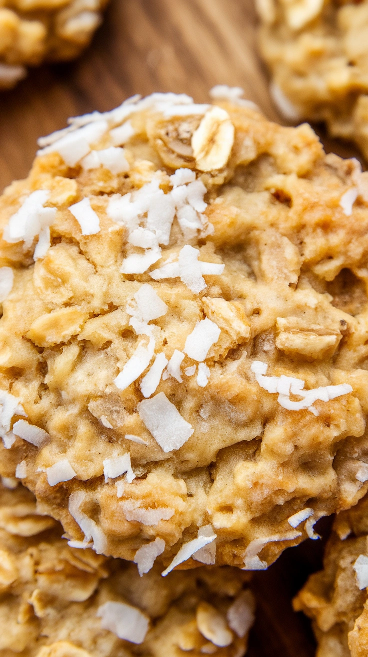 Coconut Banana Oat Breakfast Cookies