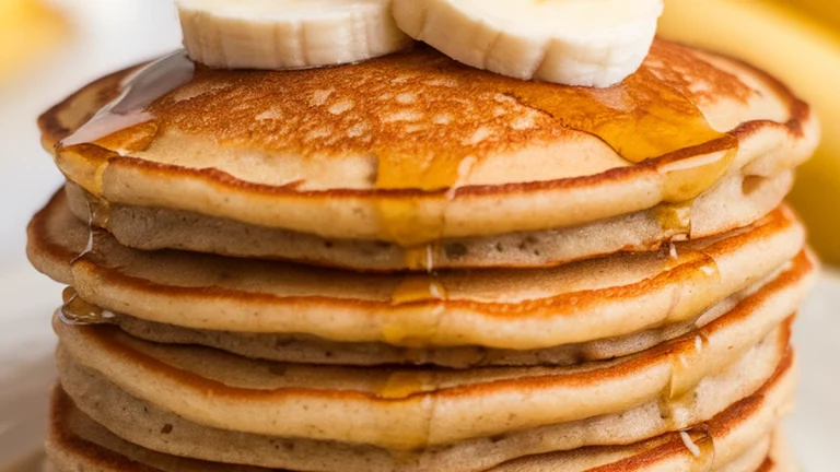 Coconut Flour Banana Pancakes - Featured