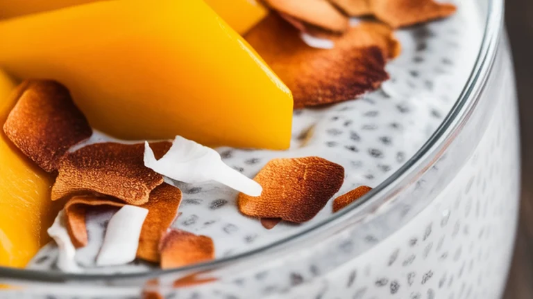 Coconut Mango Chia Pudding - Featured